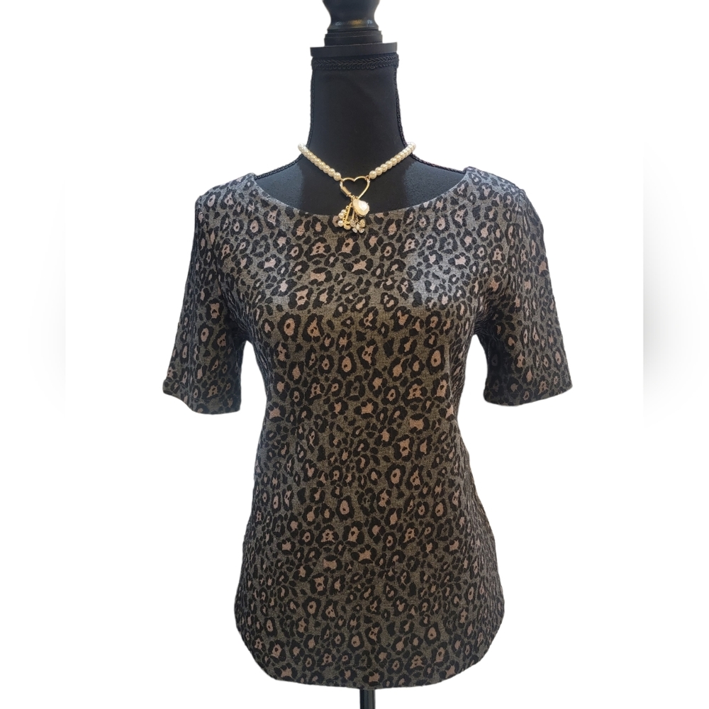 Leopard Print Blouse - image 1